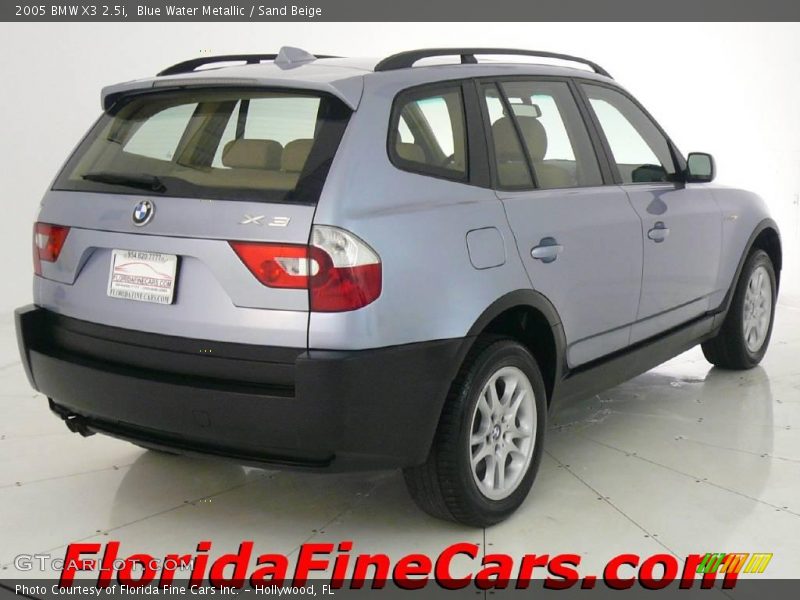 Blue Water Metallic / Sand Beige 2005 BMW X3 2.5i