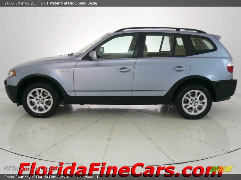 Blue Water Metallic / Sand Beige 2005 BMW X3 2.5i