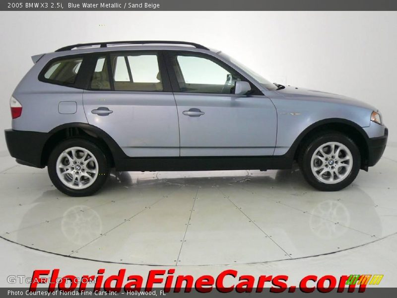 Blue Water Metallic / Sand Beige 2005 BMW X3 2.5i