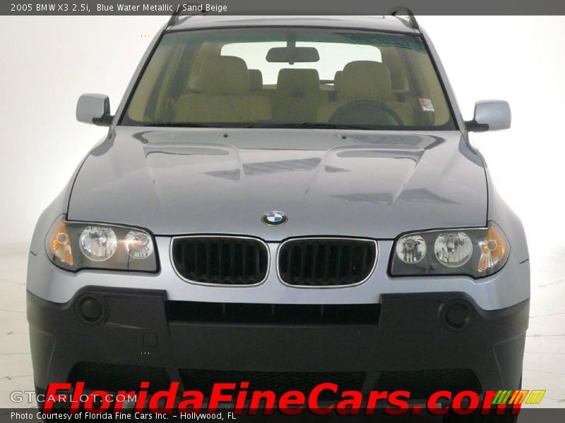 Blue Water Metallic / Sand Beige 2005 BMW X3 2.5i
