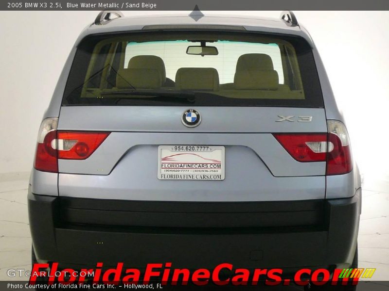 Blue Water Metallic / Sand Beige 2005 BMW X3 2.5i