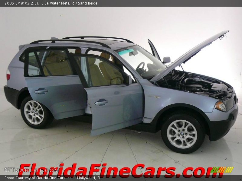 Blue Water Metallic / Sand Beige 2005 BMW X3 2.5i