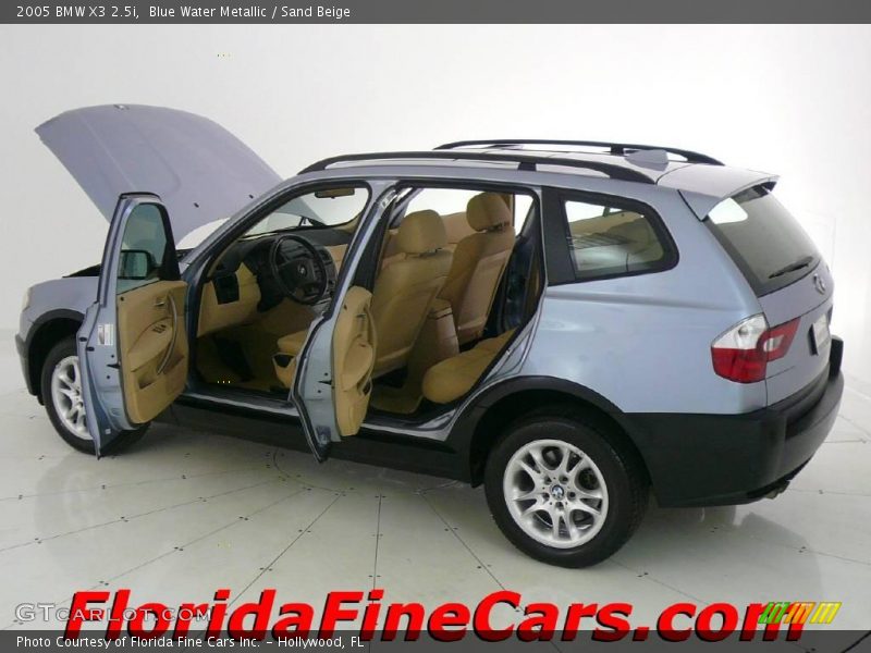 Blue Water Metallic / Sand Beige 2005 BMW X3 2.5i
