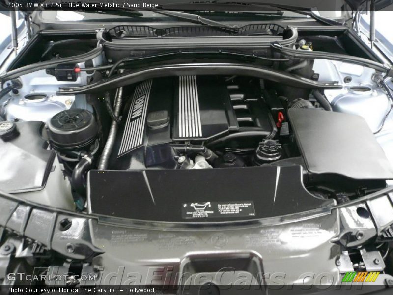 Blue Water Metallic / Sand Beige 2005 BMW X3 2.5i