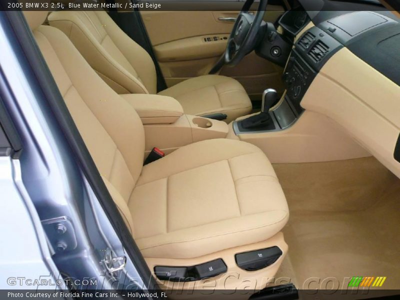 Blue Water Metallic / Sand Beige 2005 BMW X3 2.5i
