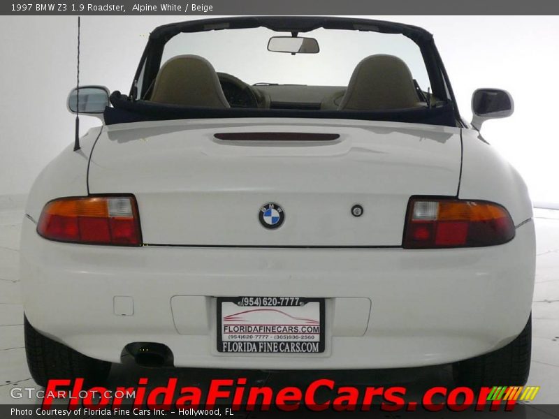 Alpine White / Beige 1997 BMW Z3 1.9 Roadster