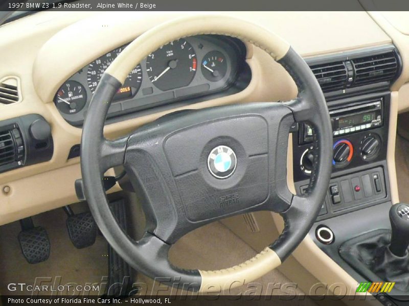 Alpine White / Beige 1997 BMW Z3 1.9 Roadster