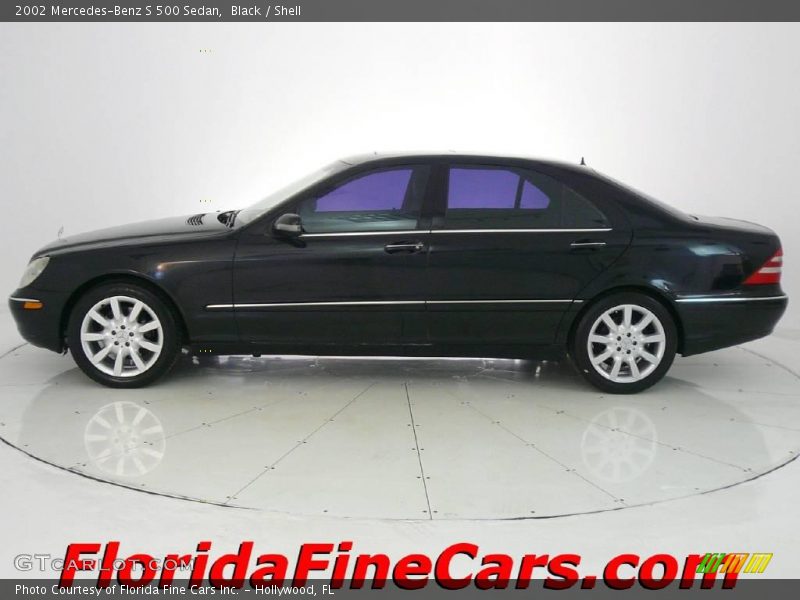 Black / Shell 2002 Mercedes-Benz S 500 Sedan