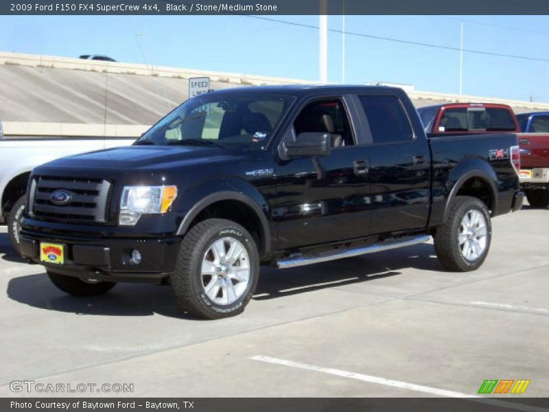 Black / Stone/Medium Stone 2009 Ford F150 FX4 SuperCrew 4x4
