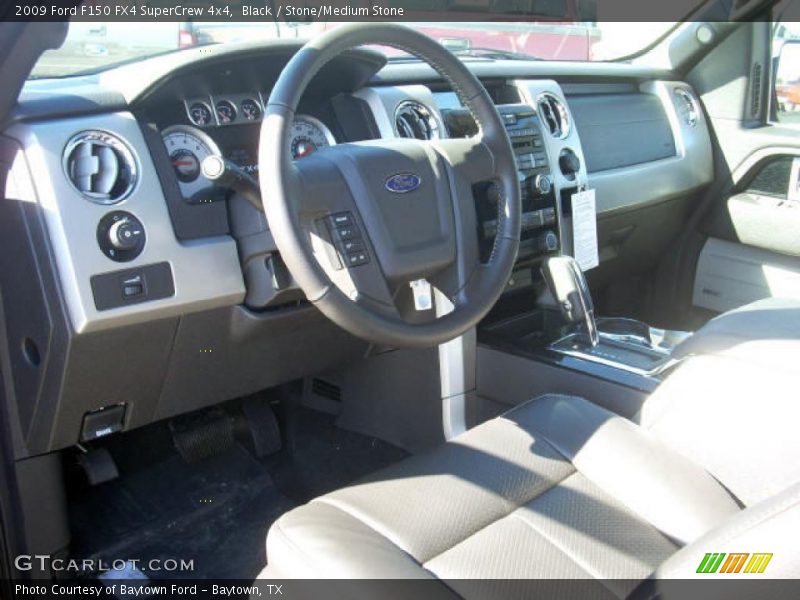 Black / Stone/Medium Stone 2009 Ford F150 FX4 SuperCrew 4x4