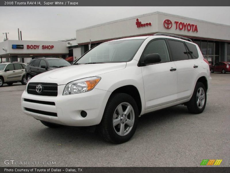 Super White / Taupe 2008 Toyota RAV4 I4
