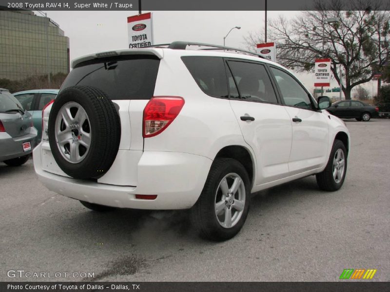 Super White / Taupe 2008 Toyota RAV4 I4
