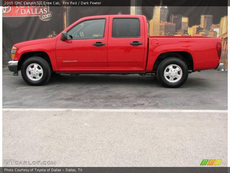 Fire Red / Dark Pewter 2005 GMC Canyon SLE Crew Cab