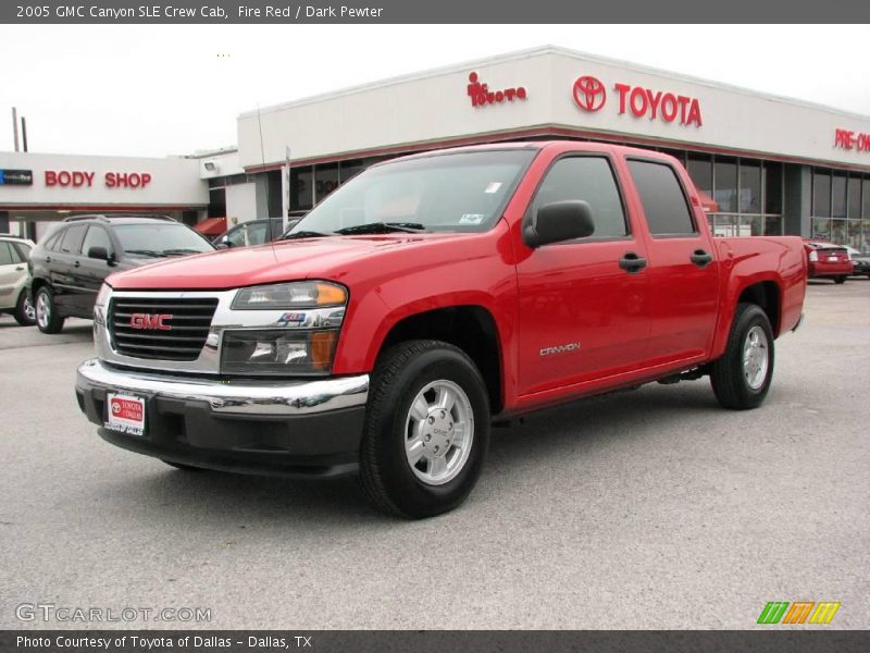 Fire Red / Dark Pewter 2005 GMC Canyon SLE Crew Cab