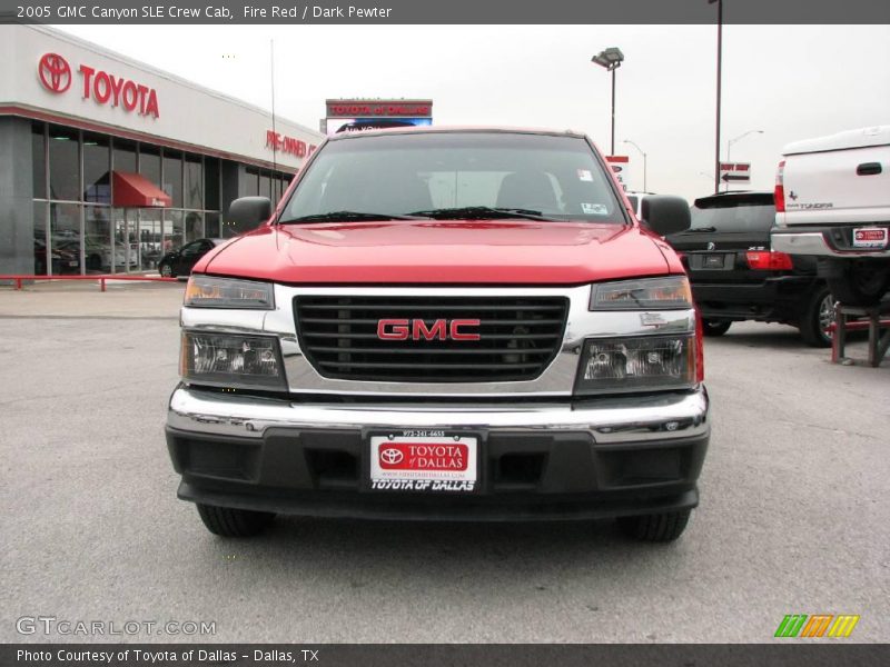 Fire Red / Dark Pewter 2005 GMC Canyon SLE Crew Cab