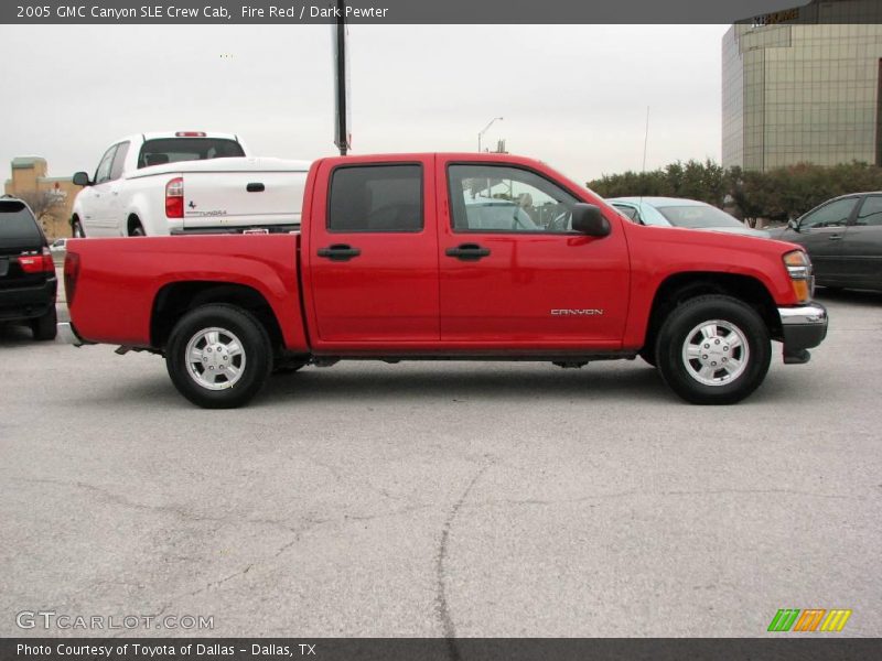 Fire Red / Dark Pewter 2005 GMC Canyon SLE Crew Cab