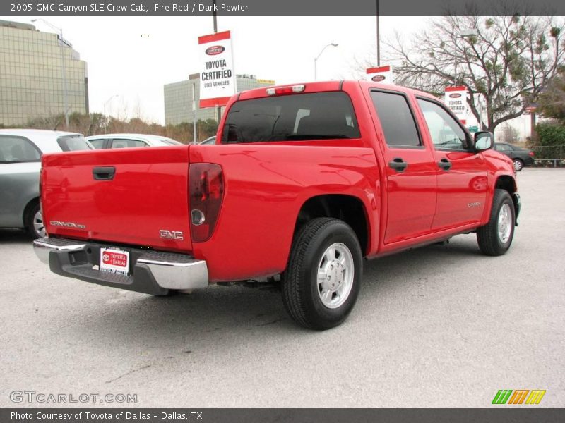 Fire Red / Dark Pewter 2005 GMC Canyon SLE Crew Cab