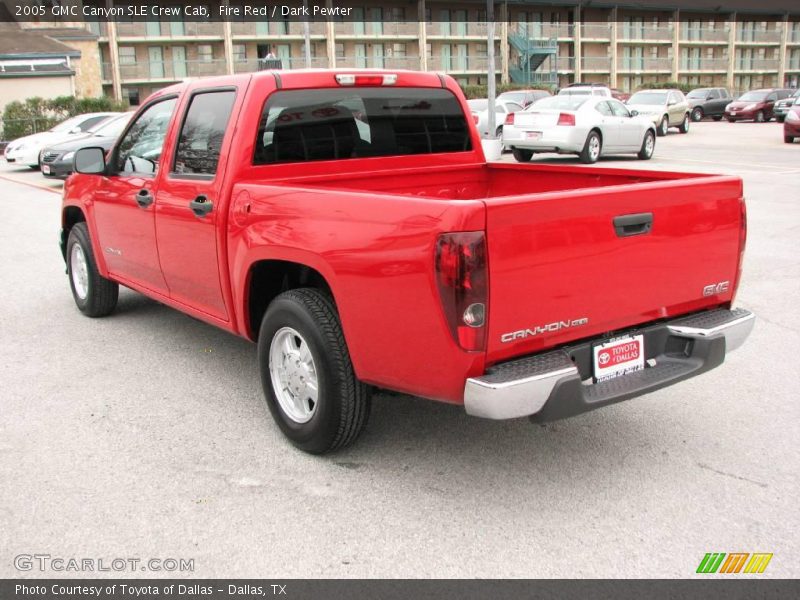 Fire Red / Dark Pewter 2005 GMC Canyon SLE Crew Cab