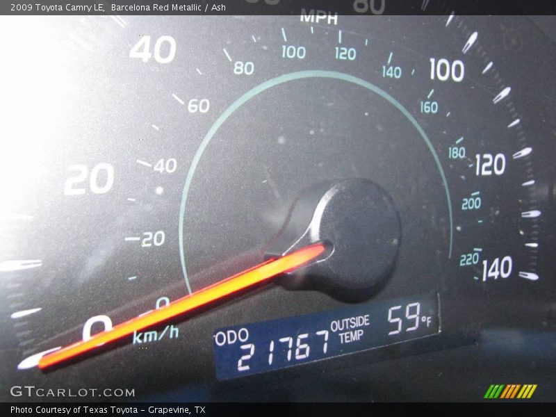Barcelona Red Metallic / Ash 2009 Toyota Camry LE