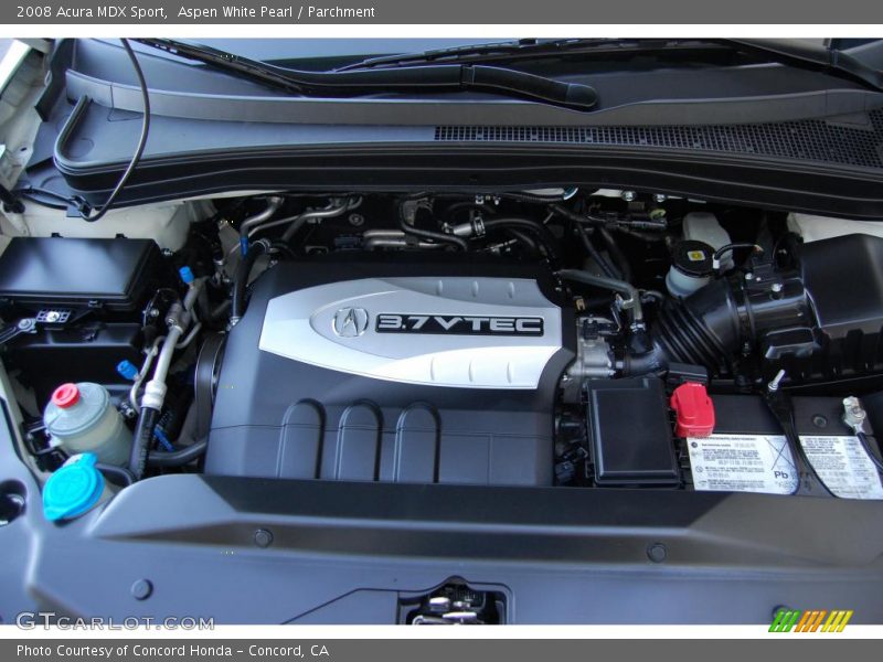 Aspen White Pearl / Parchment 2008 Acura MDX Sport