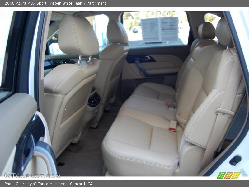 Aspen White Pearl / Parchment 2008 Acura MDX Sport