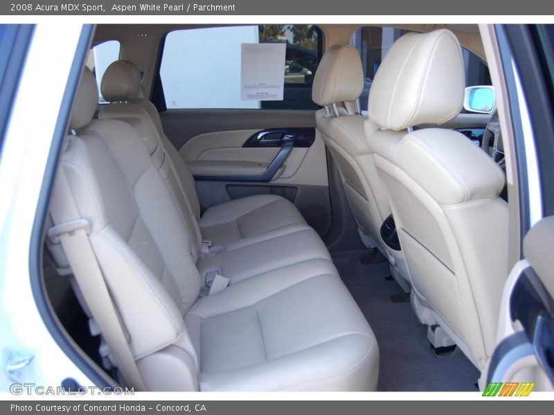 Aspen White Pearl / Parchment 2008 Acura MDX Sport