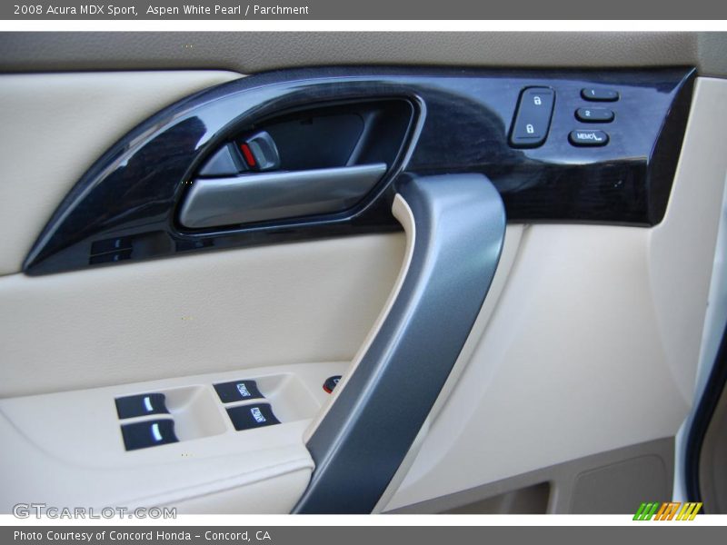 Aspen White Pearl / Parchment 2008 Acura MDX Sport