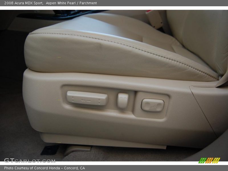 Aspen White Pearl / Parchment 2008 Acura MDX Sport