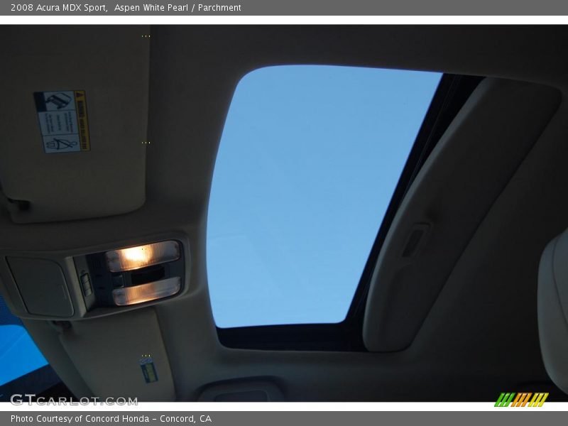 Aspen White Pearl / Parchment 2008 Acura MDX Sport