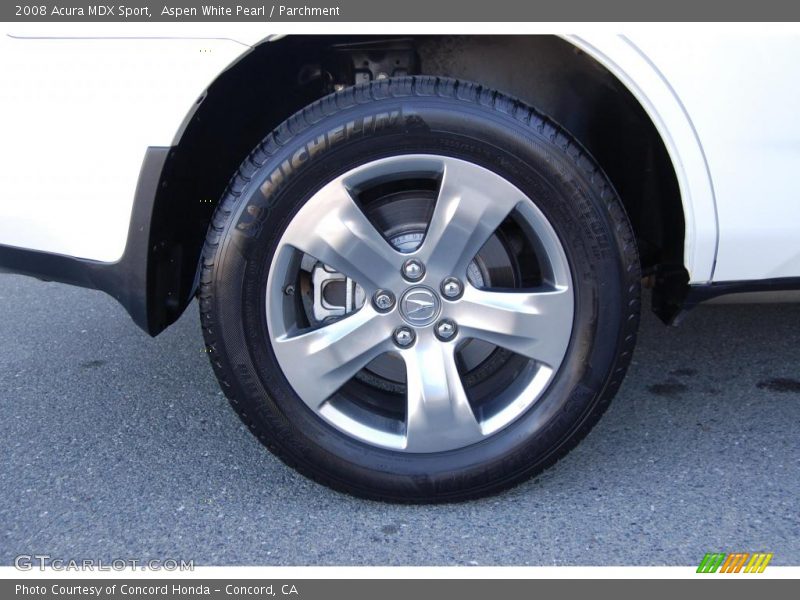 Aspen White Pearl / Parchment 2008 Acura MDX Sport