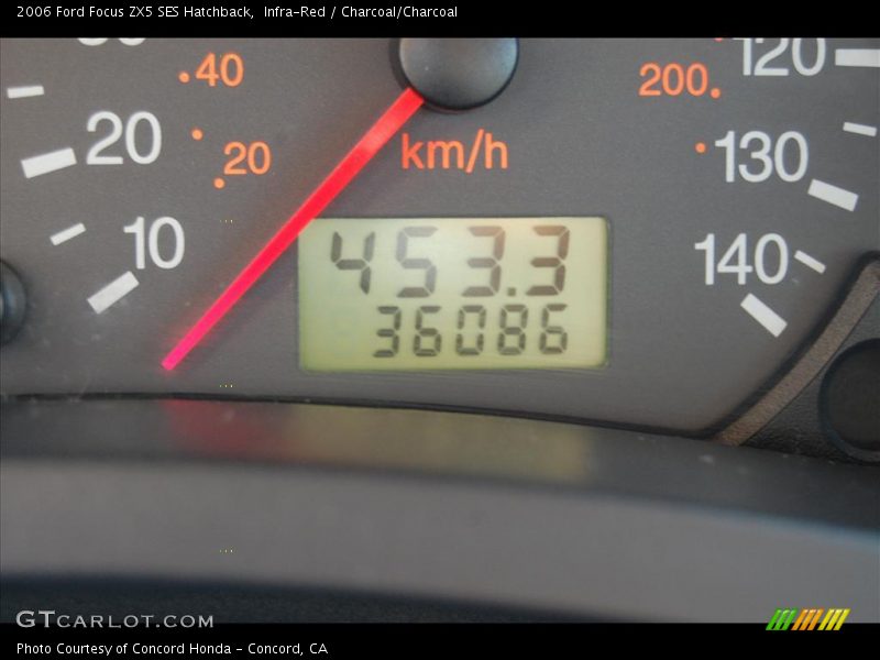 Infra-Red / Charcoal/Charcoal 2006 Ford Focus ZX5 SES Hatchback