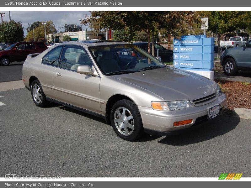 Cashmere Silver Metallic / Beige 1995 Honda Accord EX Coupe