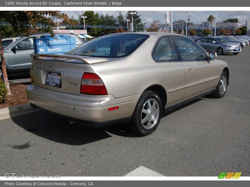 Cashmere Silver Metallic / Beige 1995 Honda Accord EX Coupe