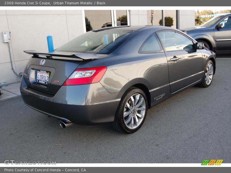 Urban Titanium Metallic / Black 2009 Honda Civic Si Coupe