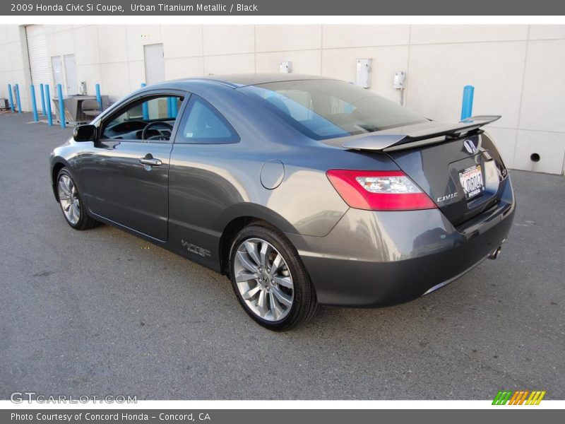 Urban Titanium Metallic / Black 2009 Honda Civic Si Coupe