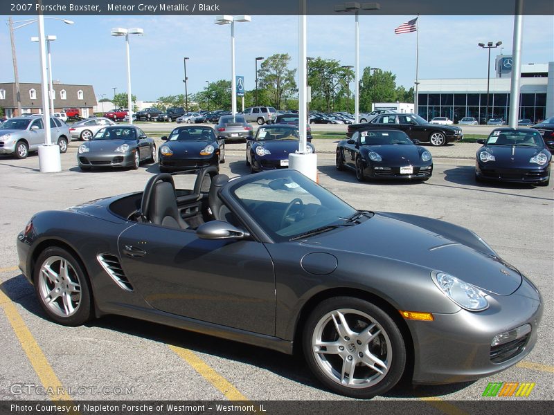 Meteor Grey Metallic / Black 2007 Porsche Boxster