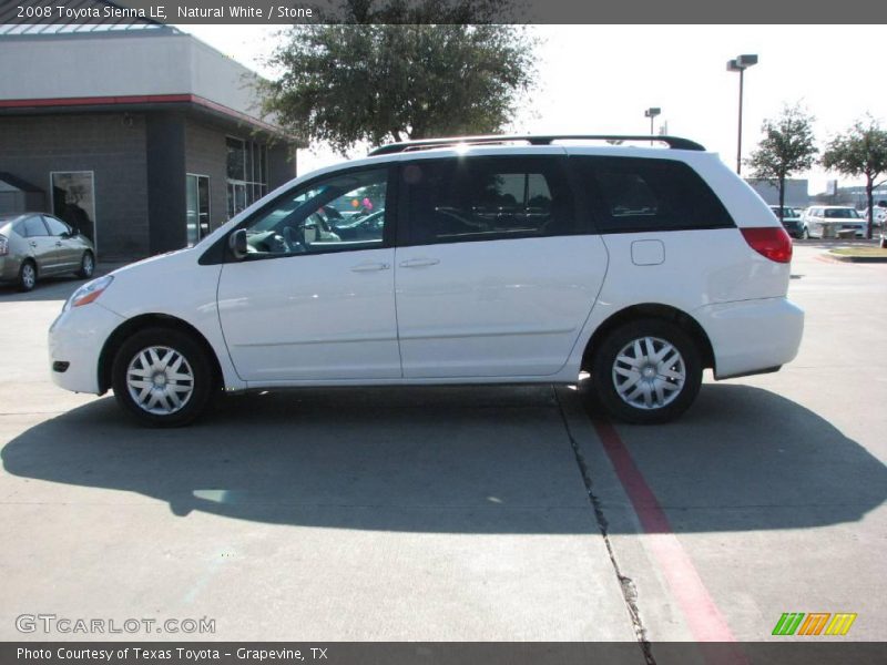 Natural White / Stone 2008 Toyota Sienna LE