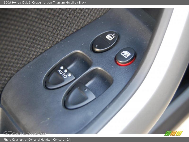 Urban Titanium Metallic / Black 2009 Honda Civic Si Coupe