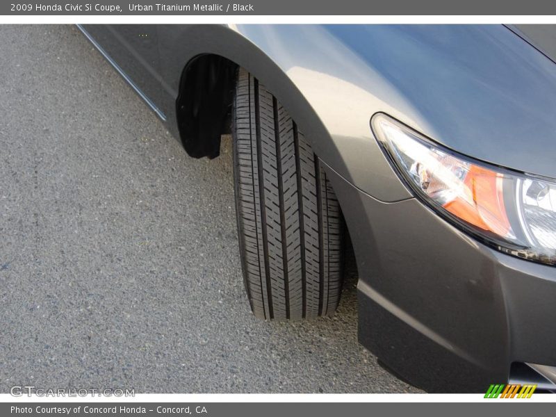 Urban Titanium Metallic / Black 2009 Honda Civic Si Coupe