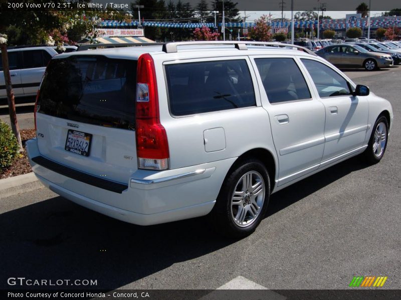 Ice White / Taupe 2006 Volvo V70 2.5T