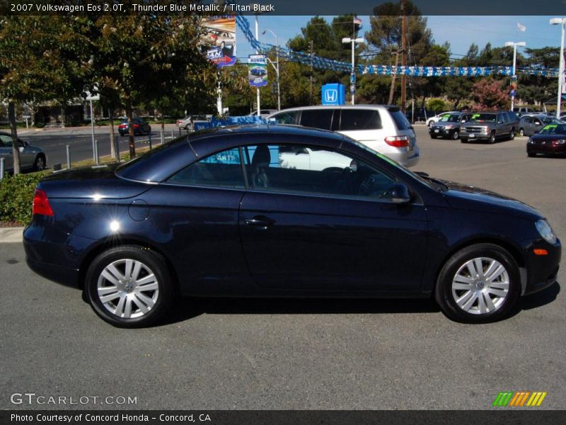 Thunder Blue Metallic / Titan Black 2007 Volkswagen Eos 2.0T