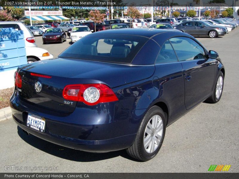 Thunder Blue Metallic / Titan Black 2007 Volkswagen Eos 2.0T