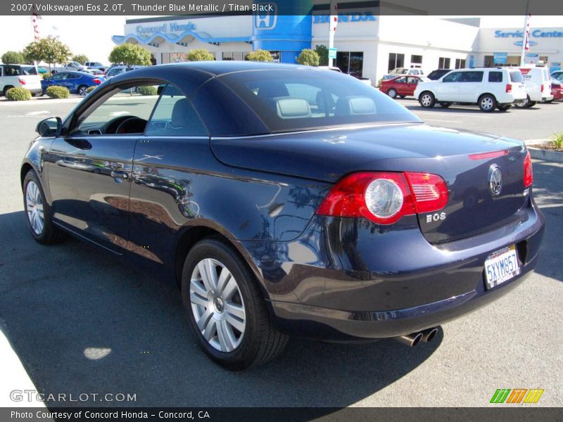 Thunder Blue Metallic / Titan Black 2007 Volkswagen Eos 2.0T
