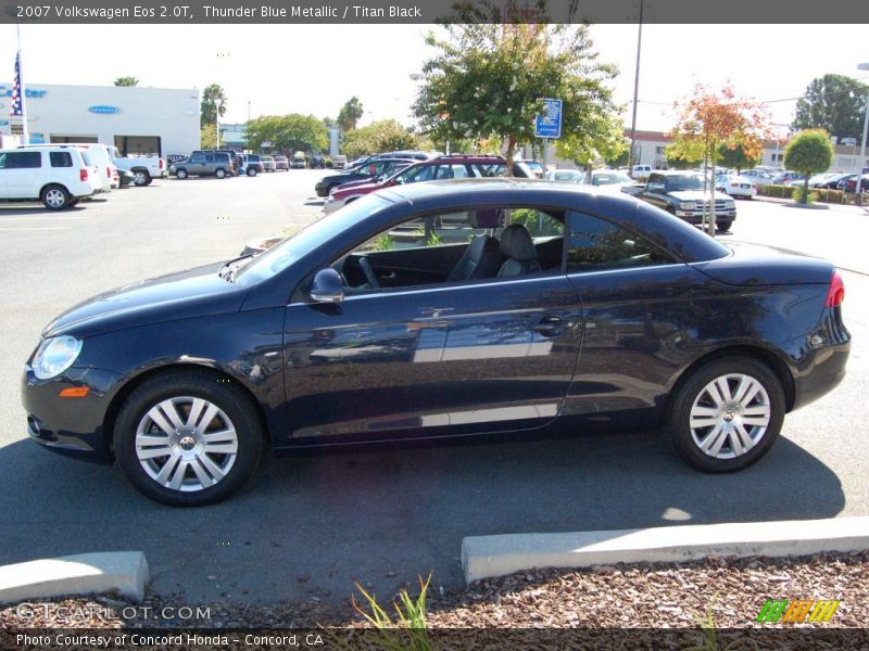 Thunder Blue Metallic / Titan Black 2007 Volkswagen Eos 2.0T