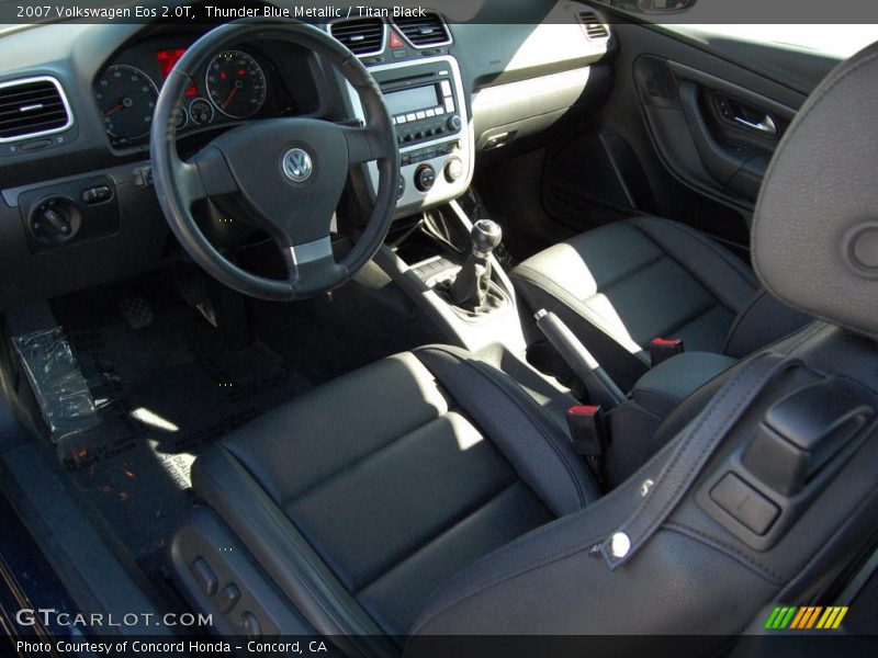 Thunder Blue Metallic / Titan Black 2007 Volkswagen Eos 2.0T