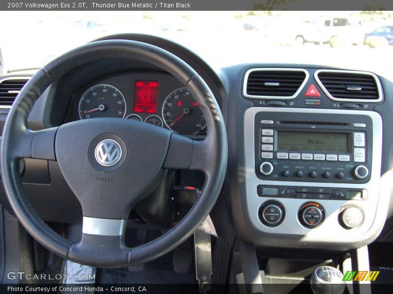 Thunder Blue Metallic / Titan Black 2007 Volkswagen Eos 2.0T