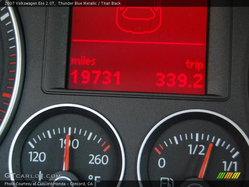 Thunder Blue Metallic / Titan Black 2007 Volkswagen Eos 2.0T