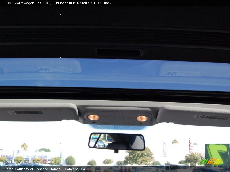 Thunder Blue Metallic / Titan Black 2007 Volkswagen Eos 2.0T