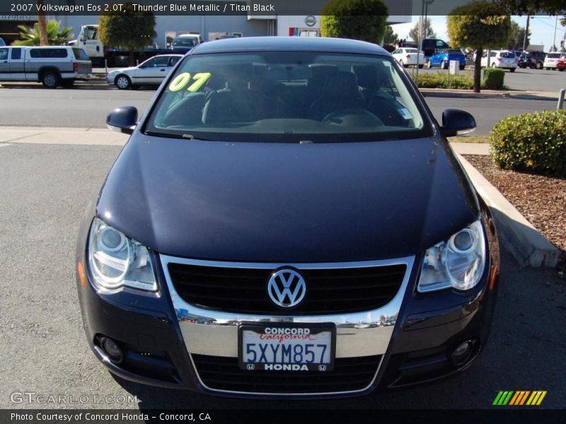 Thunder Blue Metallic / Titan Black 2007 Volkswagen Eos 2.0T