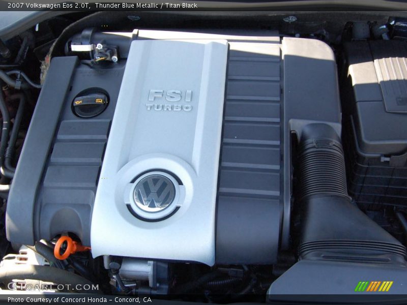 Thunder Blue Metallic / Titan Black 2007 Volkswagen Eos 2.0T
